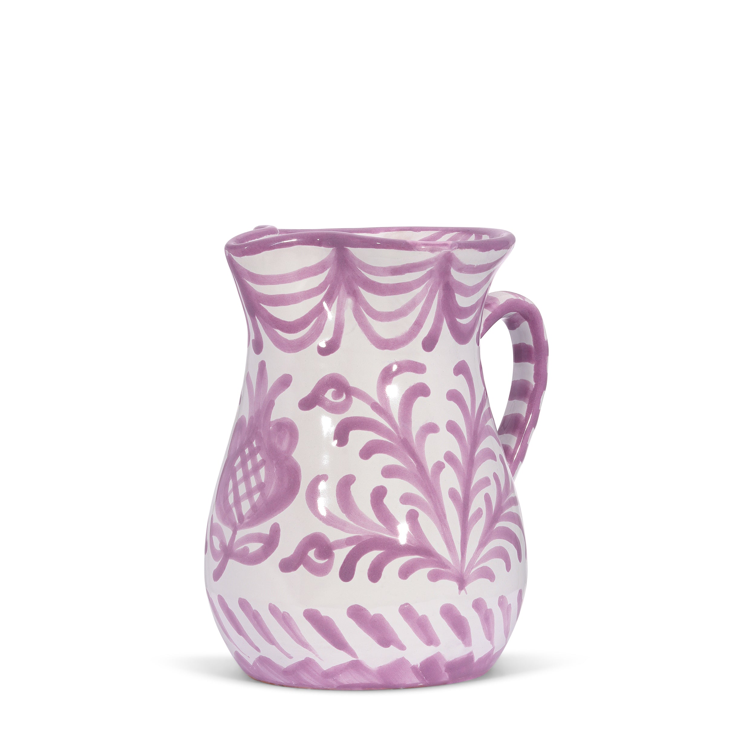 Small pitcher with hand painted designs – Pomelo Casa