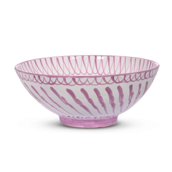 Large  bowl with hand painted designs