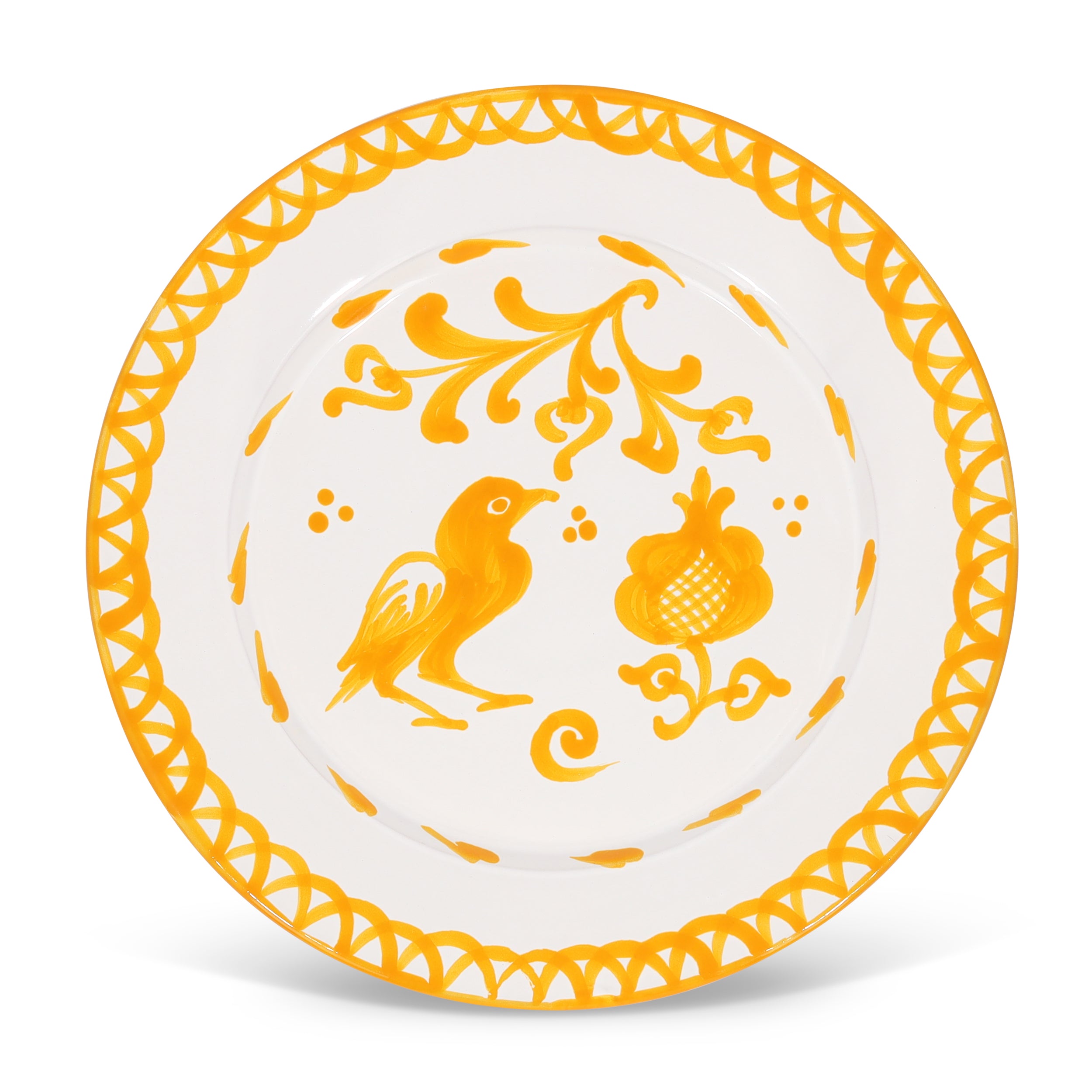 Pomelo Casa Dinner plate with hand painted designs