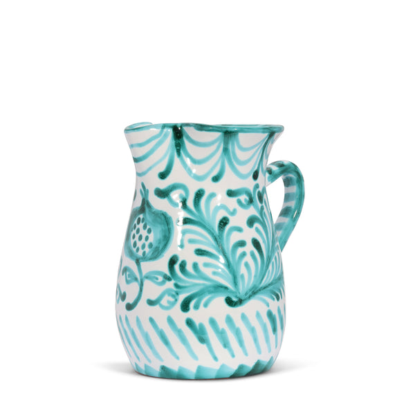 Small pitcher with hand painted designs