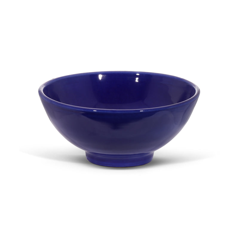 Medium bowl with blue glaze