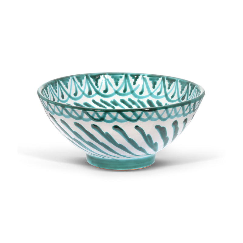 Medium bowl with hand painted designs
