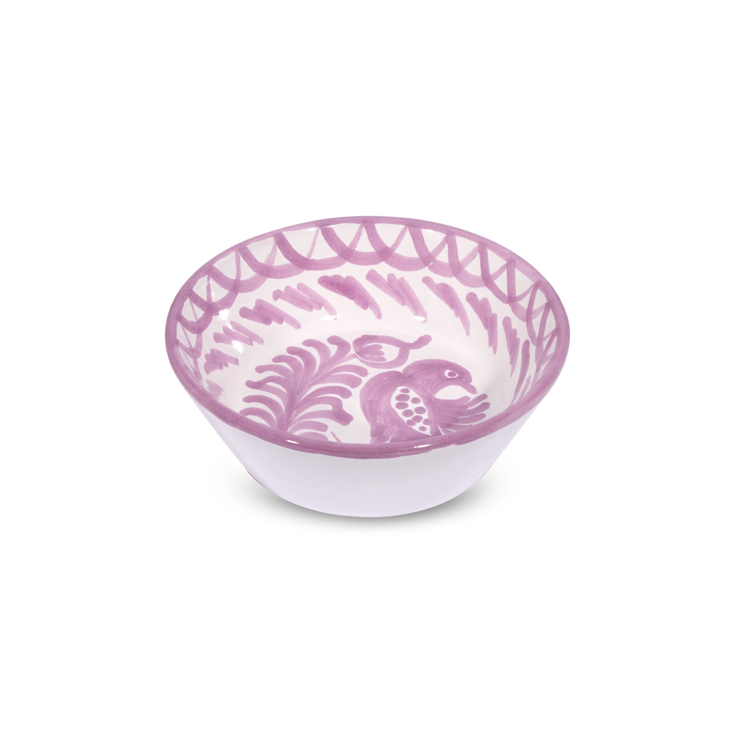 MINI bowl with hand painted designs - Lilac