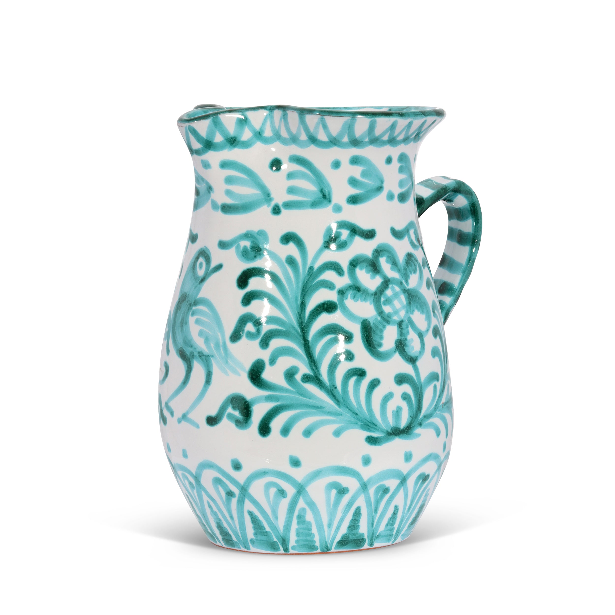 Pomelo Casa- Medium pitcher with hand-painted design