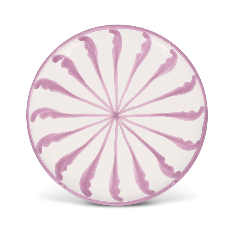Salad plate with candy cane stripes – Pomelo Casa