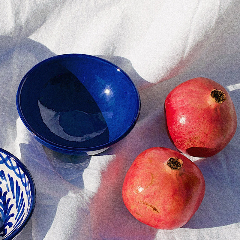 SMALL bowl with blue glaze - Pomelo casa