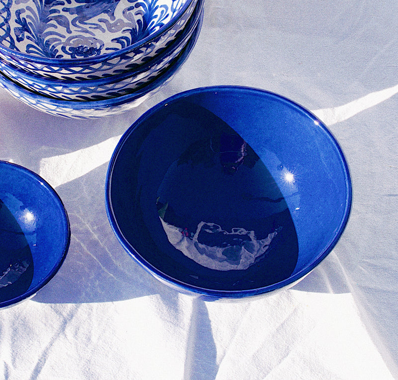 MEDIUM bowl with blue glaze - Pomelo casa