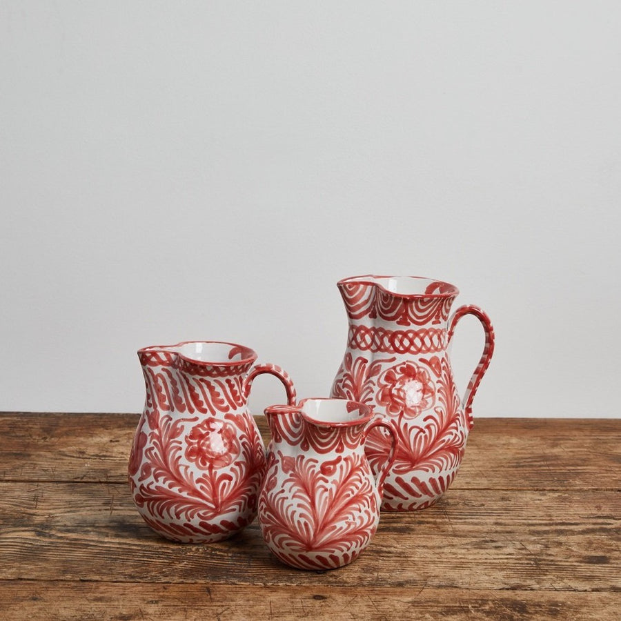 Large pitcher with hand painted designs – Pomelo Casa
