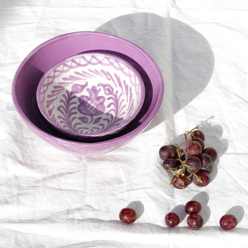 Medium bowl with lilac glaze