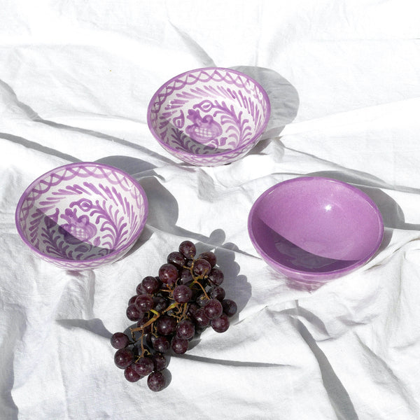 Small bowl with lilac glaze