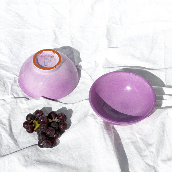 Small bowl with lilac glaze